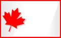 Canadian flag symbols decorative border. Royalty Free Stock Photo